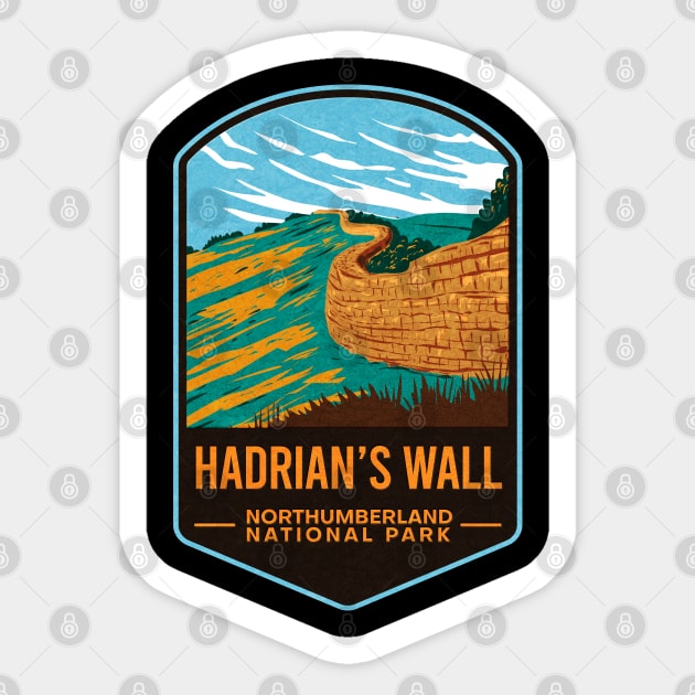 Hadrian’s Wall Northumberland National Park Sticker by JordanHolmes
